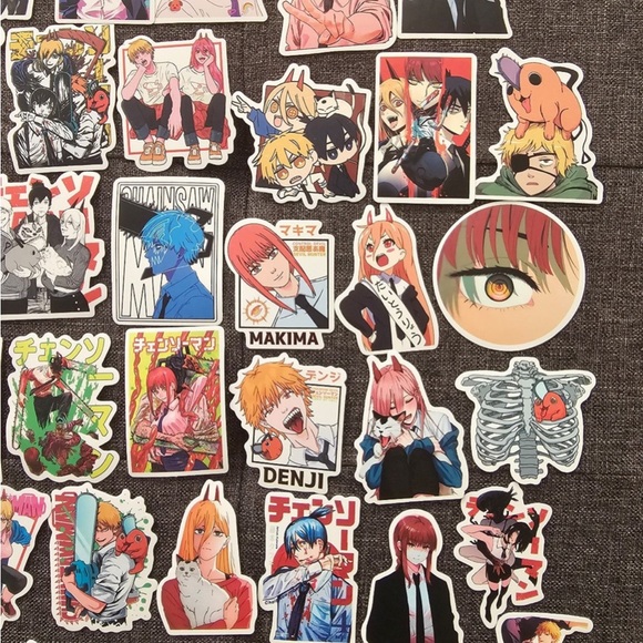 Chainsaw Man Anime Sticker Set of 50 pcs Japanese Anime - Picture 3 of 5